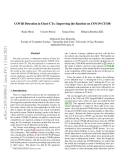 COVID Detection in Chest CTs: Improving the Baseline on COV19-CT-DB