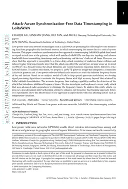 Attack-Aware Synchronization-Free Data Timestamping in LoRaWAN