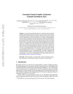 Learning Concept Lengths Accelerates Concept Learning in ALC