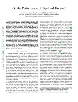 On the Performance of Pipelined HotStuff