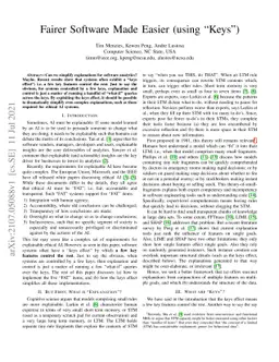 Fairer Software Made Easier (using "Keys")