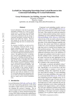LexSubCon: Integrating Knowledge from Lexical Resources into Contextual
  Embeddings for Lexical Substitution