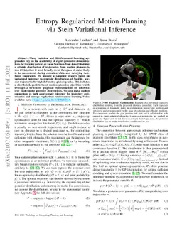 Entropy Regularized Motion Planning via Stein Variational Inference