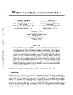 DaCy: A Unified Framework for Danish NLP