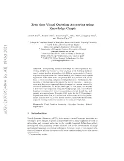 Zero-shot Visual Question Answering using Knowledge Graph