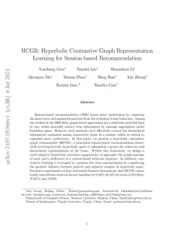 HCGR: Hyperbolic Contrastive Graph Representation Learning for
  Session-based Recommendation