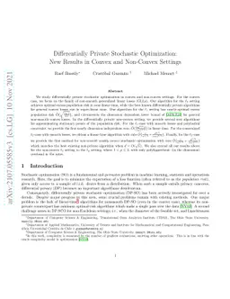 Differentially Private Stochastic Optimization: New Results in Convex
  and Non-Convex Settings