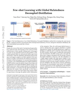 Few-shot Learning with Global Relatedness Decoupled-Distillation