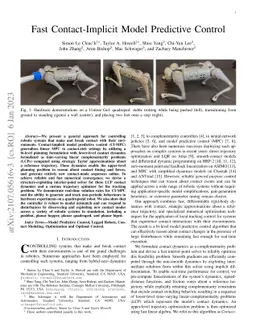 Fast Contact-Implicit Model-Predictive Control