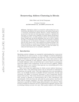 Resurrecting Address Clustering in Bitcoin