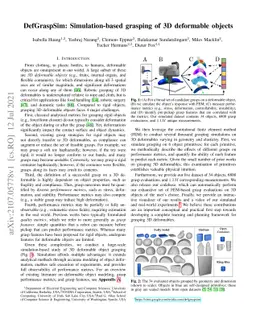 DefGraspSim: Simulation-based grasping of 3D deformable objects