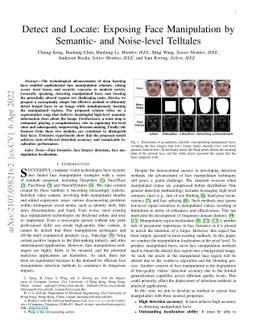 Detect and Locate: Exposing Face Manipulation by Semantic- and
  Noise-level Telltales