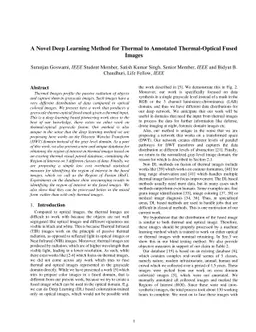 A Novel Deep Learning Method for Thermal to Annotated Thermal-Optical
  Fused Images