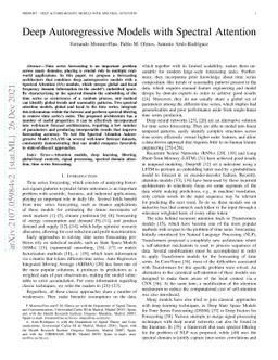 Deep Autoregressive Models with Spectral Attention