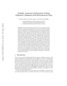 Scalable, Axiomatic Explanations of Deep Alzheimer's Diagnosis from
  Heterogeneous Data