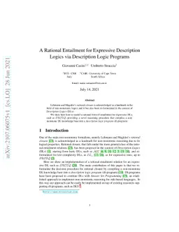 A Rational Entailment for Expressive Description Logics via Description
  Logic Programs