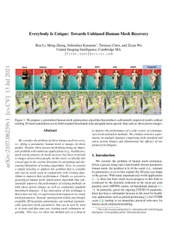 Everybody Is Unique: Towards Unbiased Human Mesh Recovery