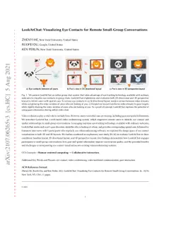 LookAtChat: Visualizing Gaze Awareness for Remote Small-Group
  Conversations