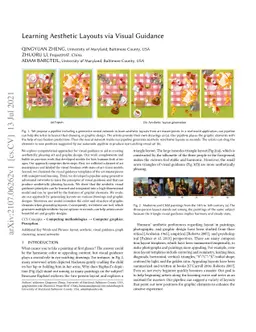 Learning Aesthetic Layouts via Visual Guidance