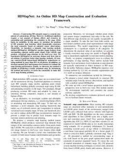 HDMapNet: An Online HD Map Construction and Evaluation Framework