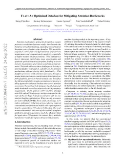 FLAT: An Optimized Dataflow for Mitigating Attention Bottlenecks