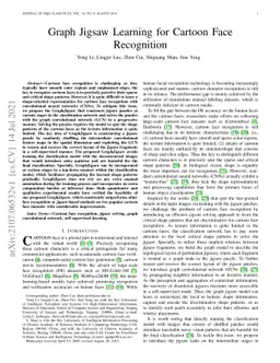 Graph Jigsaw Learning for Cartoon Face Recognition