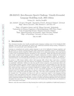 ZR-2021VG: Zero-Resource Speech Challenge, Visually-Grounded Language
  Modelling track, 2021 edition