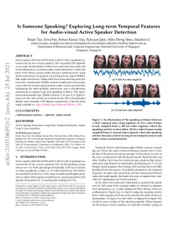Is Someone Speaking? Exploring Long-term Temporal Features for
  Audio-visual Active Speaker Detection