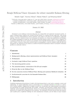 Rough McKean-Vlasov dynamics for robust ensemble Kalman filtering