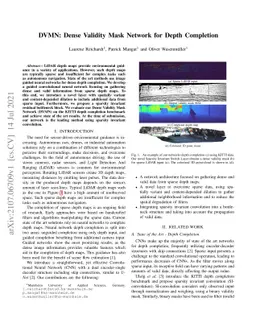 DVMN: Dense Validity Mask Network for Depth Completion