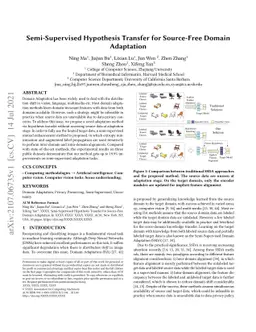 Semi-Supervised Hypothesis Transfer for Source-Free Domain Adaptation
