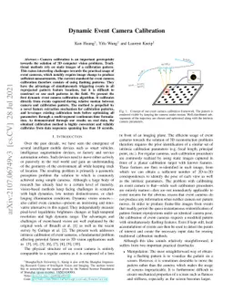 Dynamic Event Camera Calibration