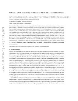 WAccess -- A Web Accessibility Tool based on WCAG 2.2, 2.1 and 2.0
  Guidelines