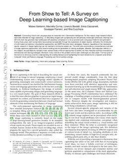 From Show to Tell: A Survey on Deep Learning-based Image Captioning