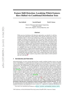 Feature Shift Detection: Localizing Which Features Have Shifted via
  Conditional Distribution Tests