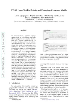 HTLM: Hyper-Text Pre-Training and Prompting of Language Models