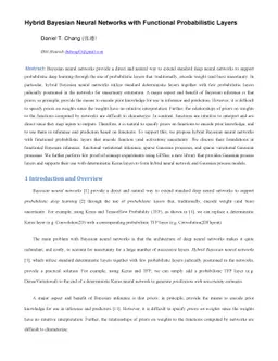 Hybrid Bayesian Neural Networks with Functional Probabilistic Layers