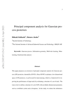 Principal component analysis for Gaussian process posteriors