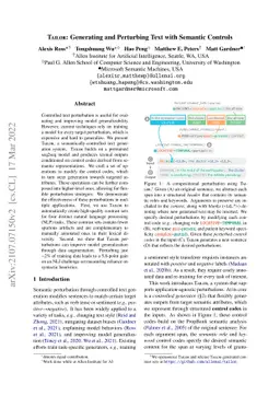Tailor: Generating and Perturbing Text with Semantic Controls