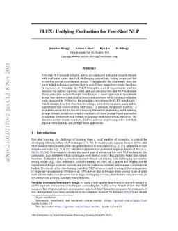 FLEX: Unifying Evaluation for Few-Shot NLP