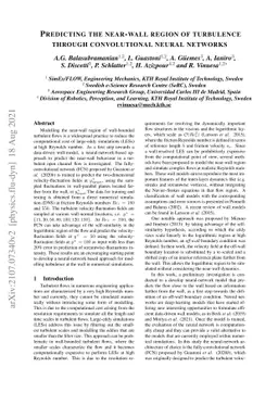 Predicting the near-wall region of turbulence through convolutional
  neural networks