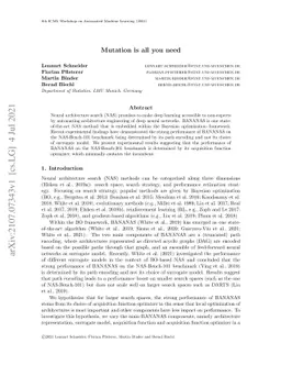 Mutation is all you need