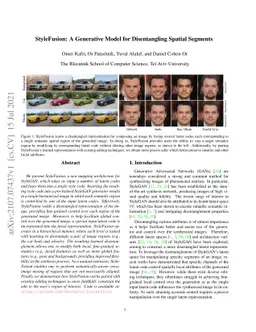 StyleFusion: A Generative Model for Disentangling Spatial Segments