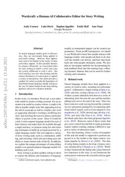 Wordcraft: a Human-AI Collaborative Editor for Story Writing