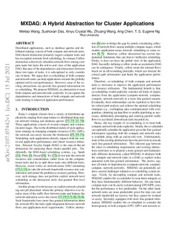 MXDAG: A Hybrid Abstraction for Cluster Applications