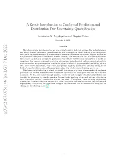 A Gentle Introduction to Conformal Prediction and Distribution-Free
  Uncertainty Quantification