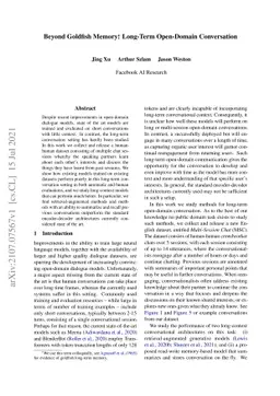 Beyond Goldfish Memory: Long-Term Open-Domain Conversation