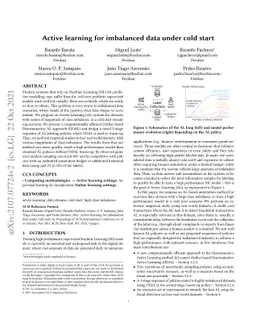 Active learning for imbalanced data under cold start