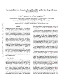 Automatic Firmware Emulation through Invalidity-guided Knowledge
  Inference (Extended Version)