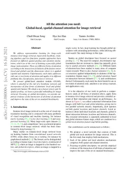 All the attention you need: Global-local, spatial-channel attention for
  image retrieval